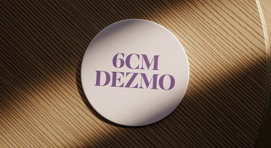 کارت ویزیت دایره‌ای 6 سانتی‌ خاص روی گلاسه ۳۰۰ گرمی – مناسب مشاغل خلاق